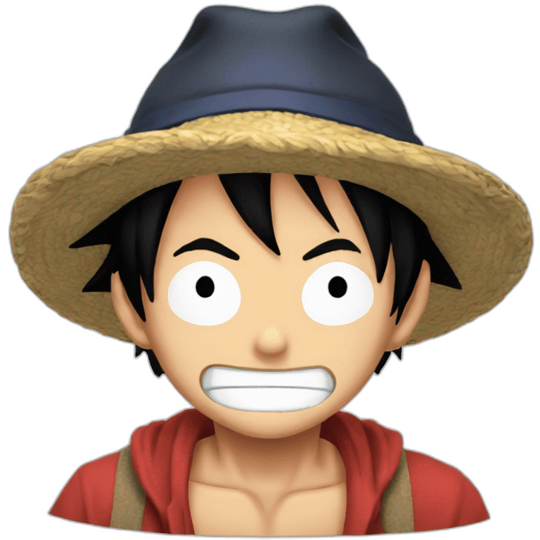 Luffy pleure emoji