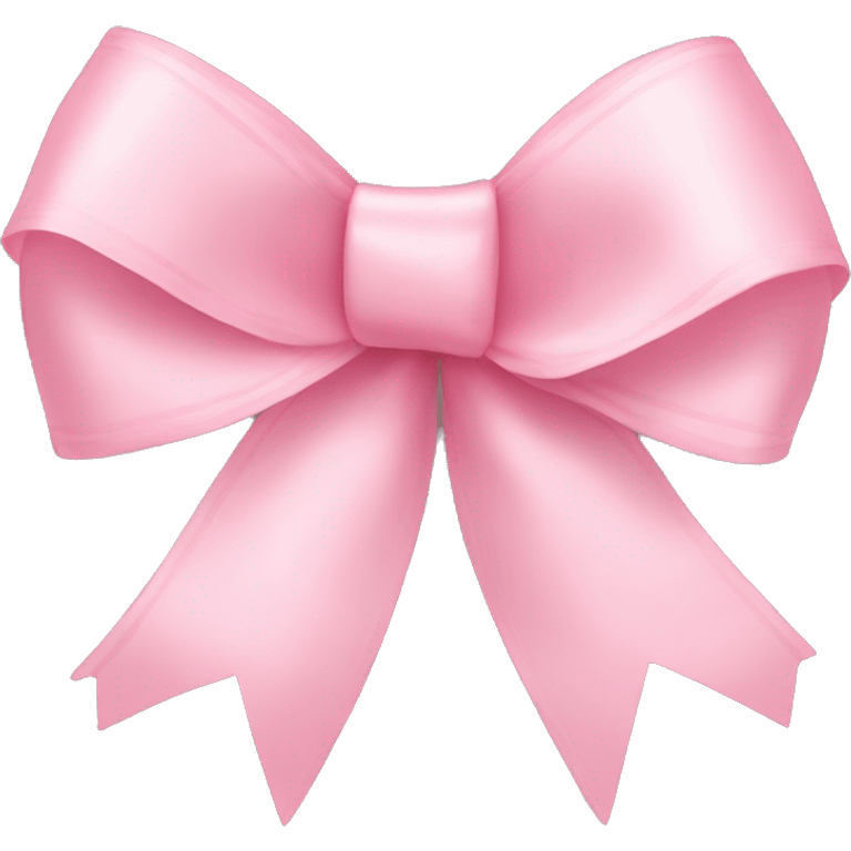 light pink ribbon bow emoji