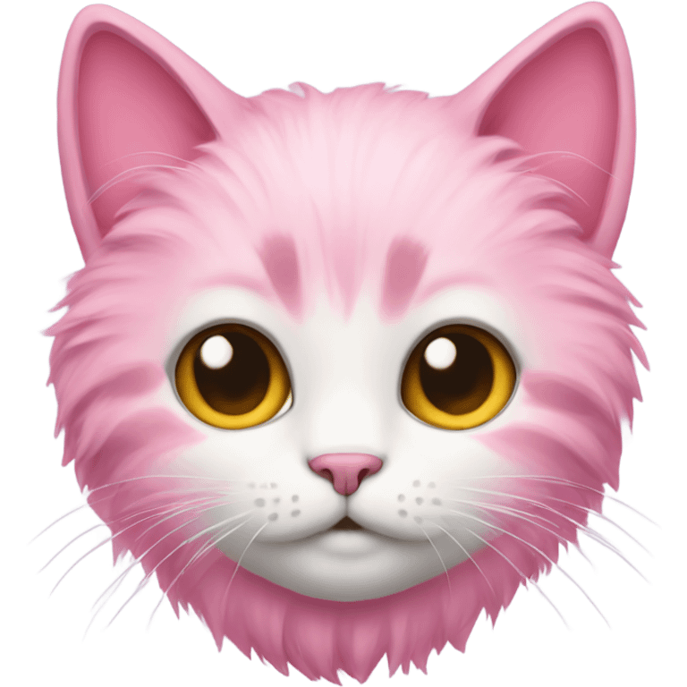 cat with pink fur emoji