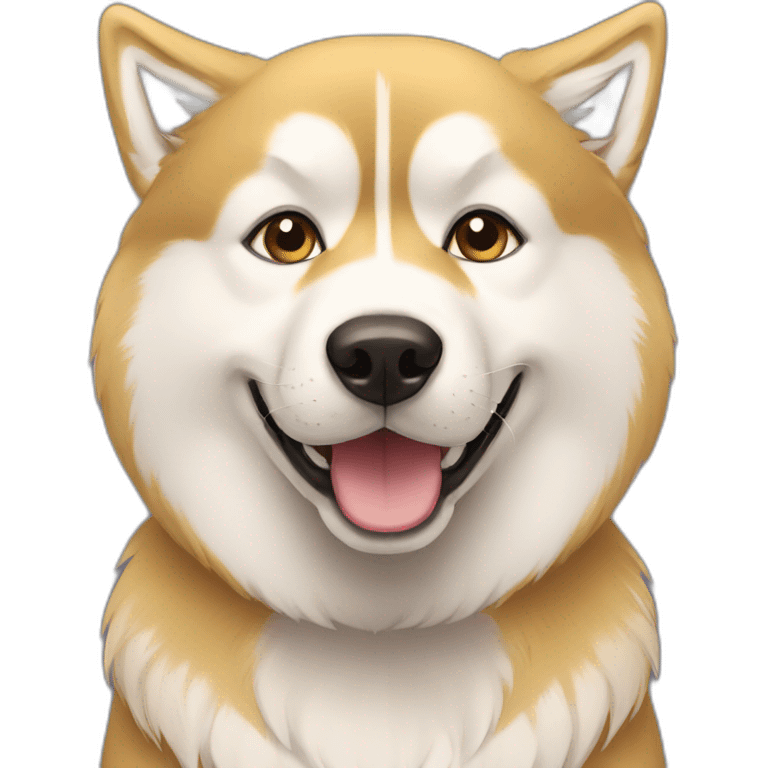 Golden husky emoji