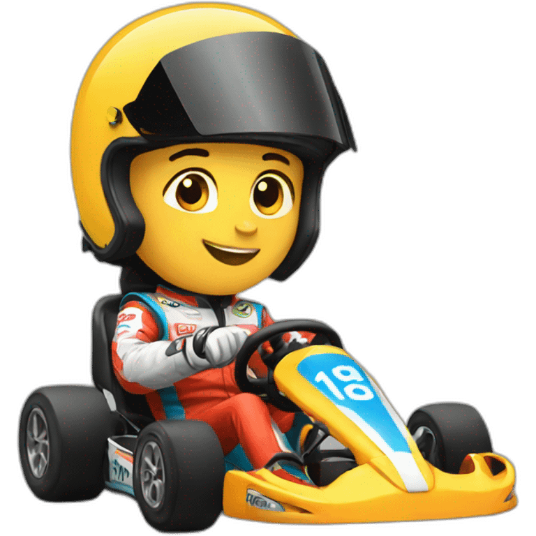 Karting racer emoji