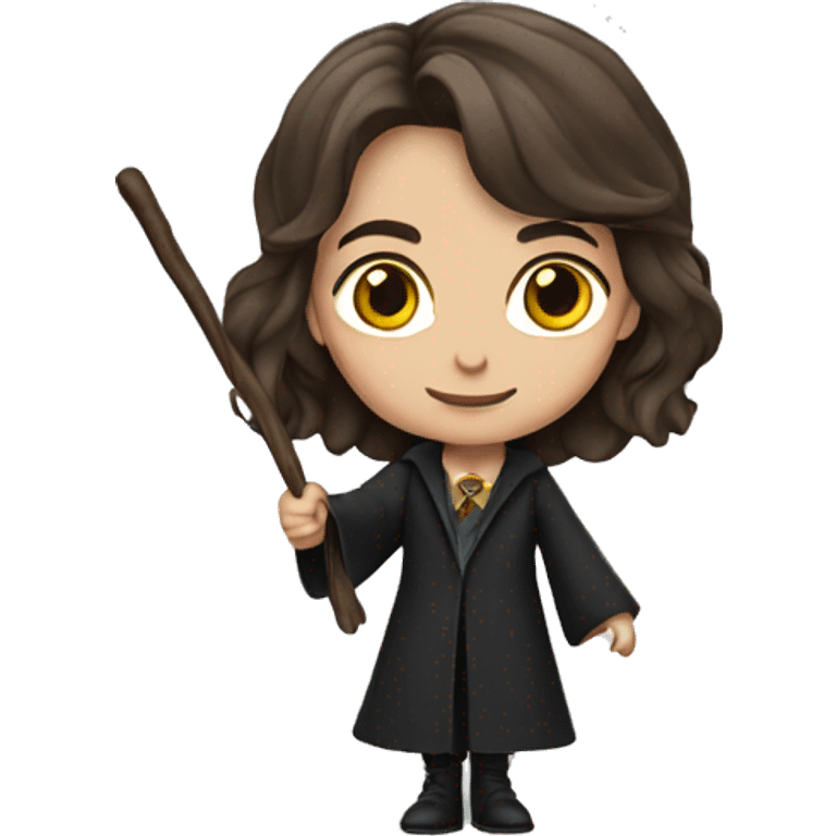 Female Harry Potter carrying a wand emoji