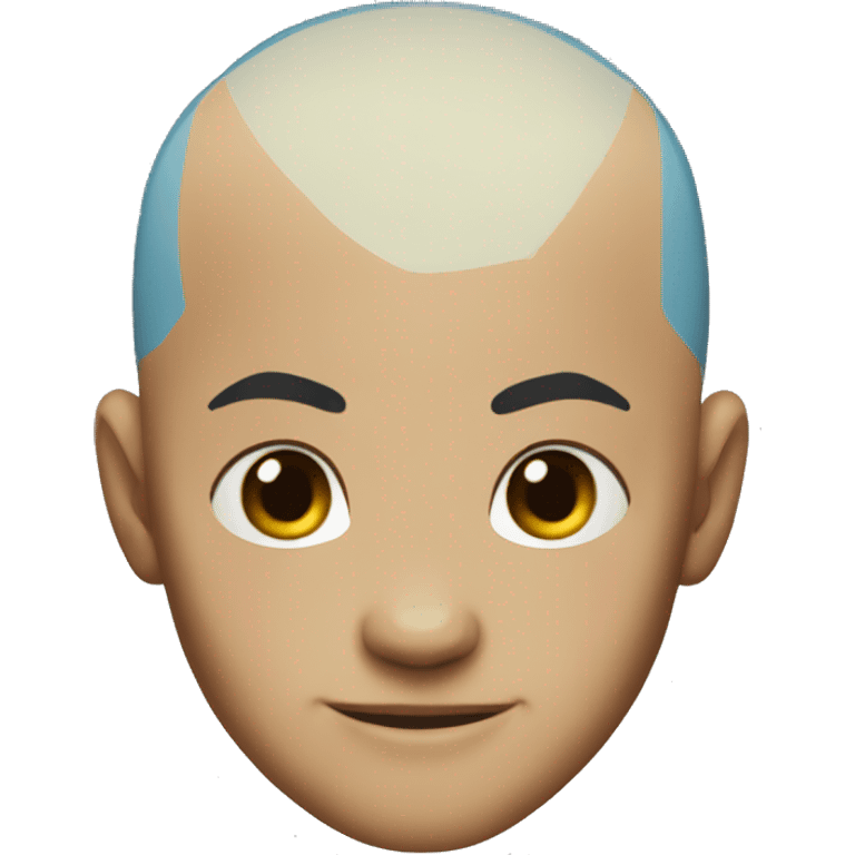 Aang head from Avatar emoji