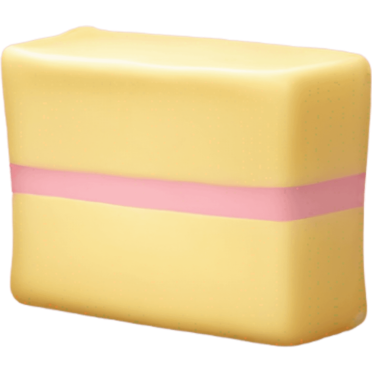 Pink stick of butter emoji