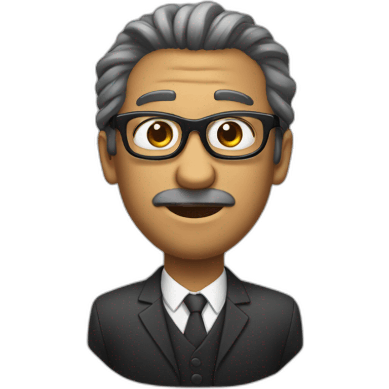 Un mec noir qui a des lunettes et il a pas de cheveux emoji