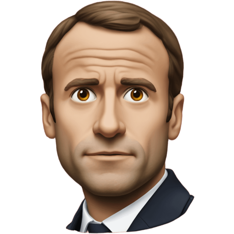 macron tete toute rouge emoji