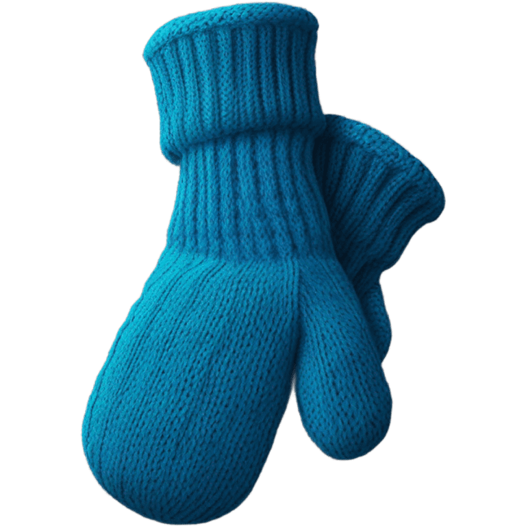 Blue mittens emoji