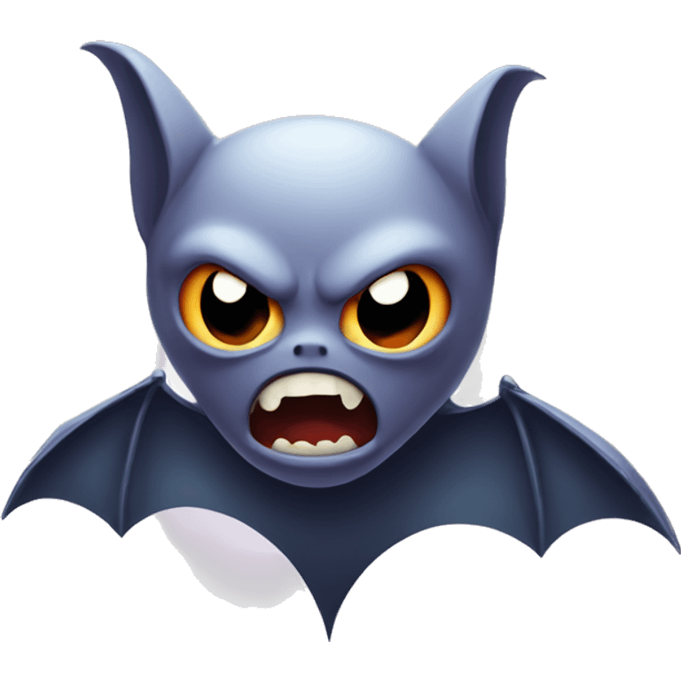 Bat with a evil ghost  emoji