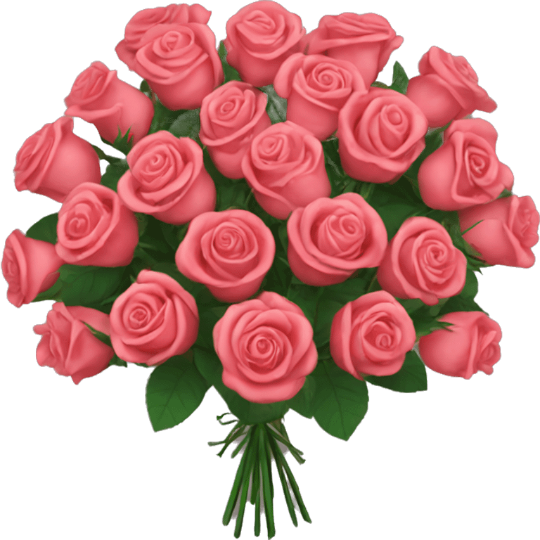 Bouquet of humongous roses emoji