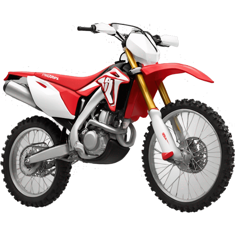 Una moto CRF 250. De cross honda color roja que dig te quiero emoji