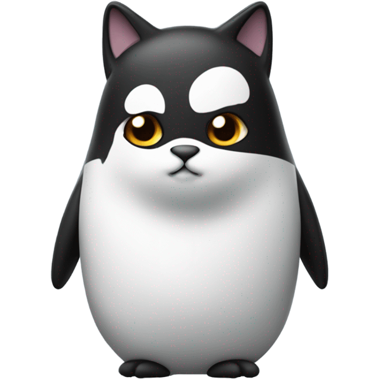 cat mix with penguin  emoji