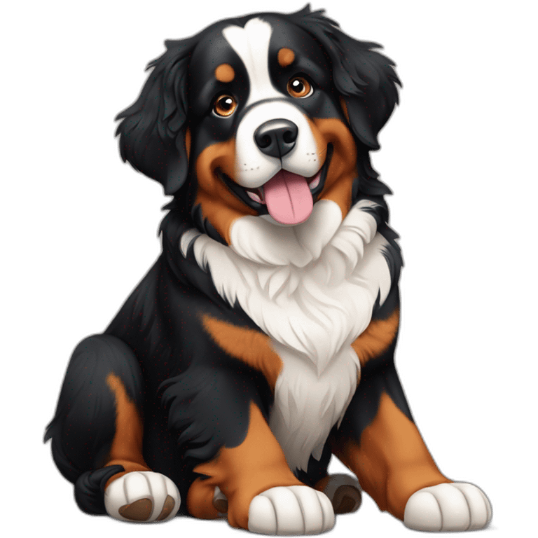 Bernese Mountain Dog Sitting emoji