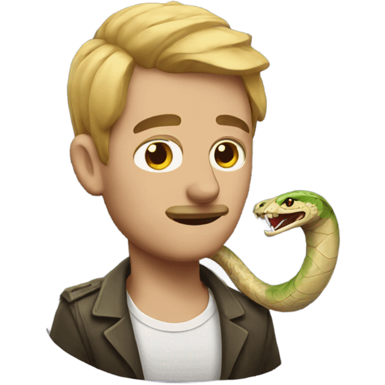 man with snake head emoji