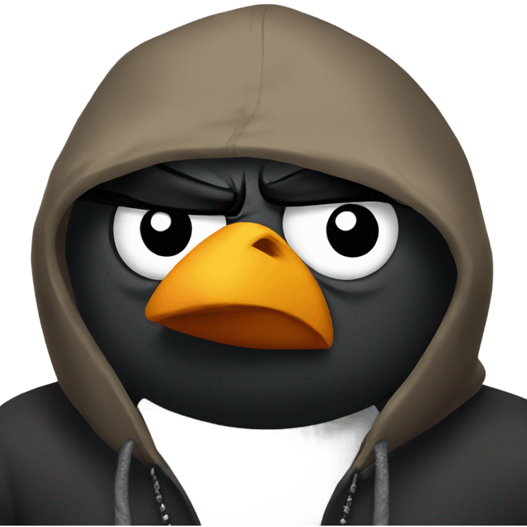 angry bird gangster emoji