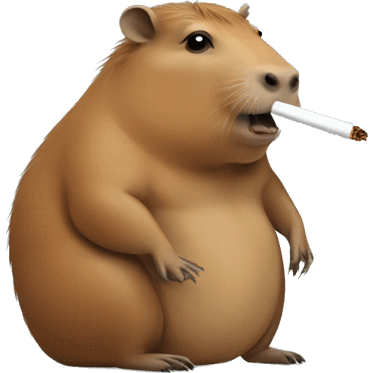 Capybara  smoking emoji