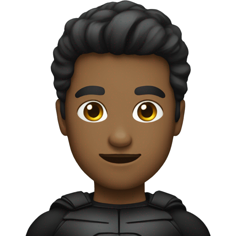 A superhero dressed in black emoji