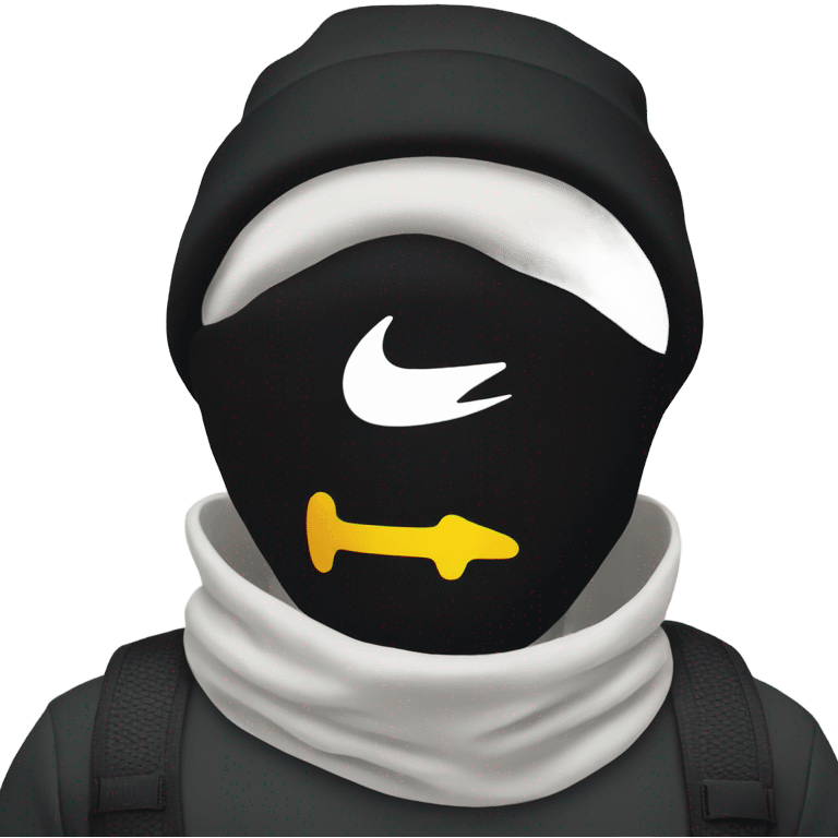 Black Nike ski mask emoji