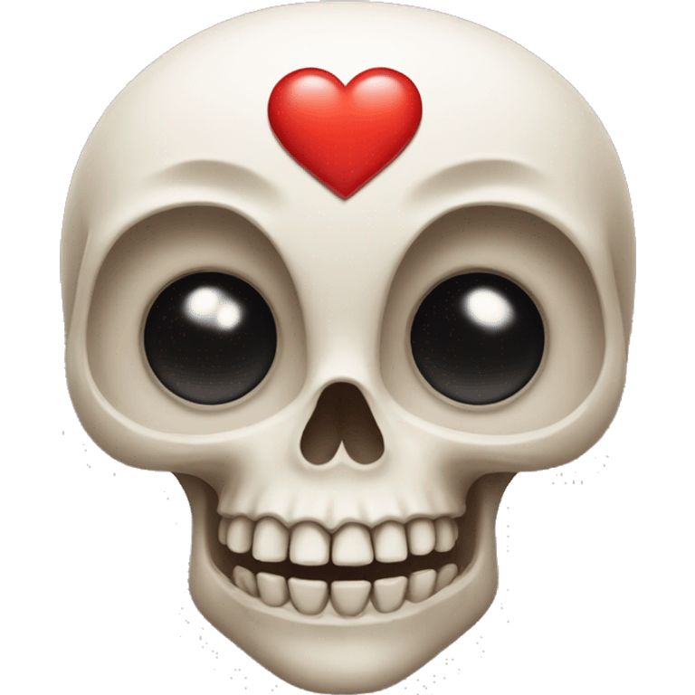 skull with heart eyes emoji