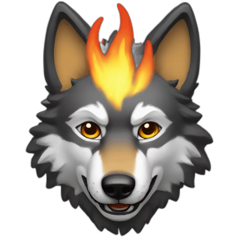 Pyro wolf emoji