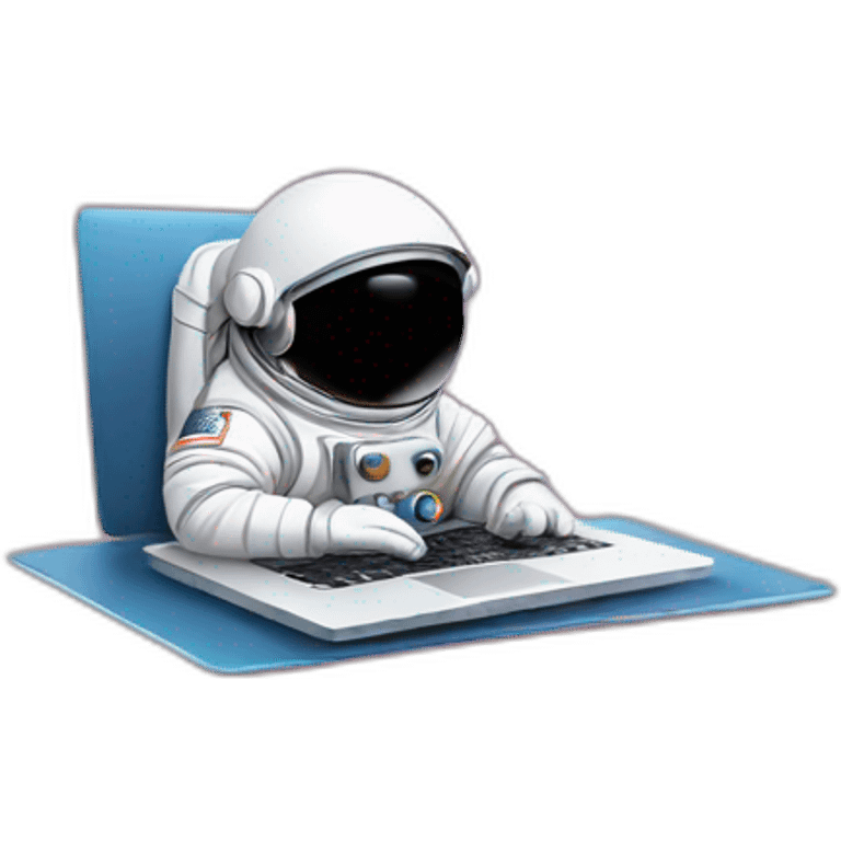 astronaut on laptop emoji