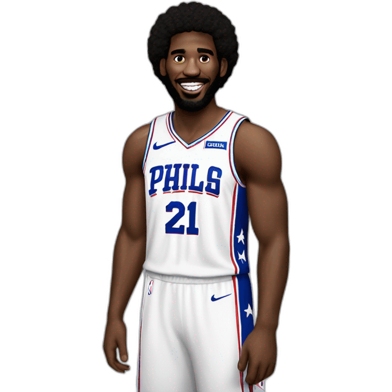 Joel embiid on the sixers emoji