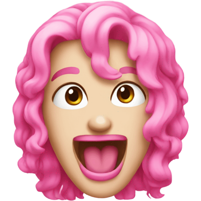 Pink party emoji