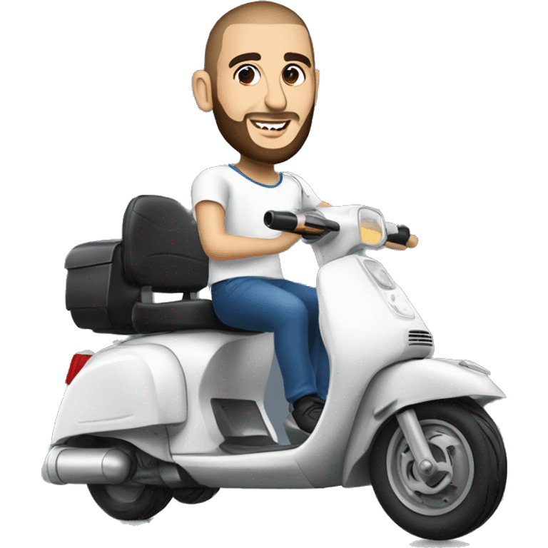 Benzema en scooter  emoji