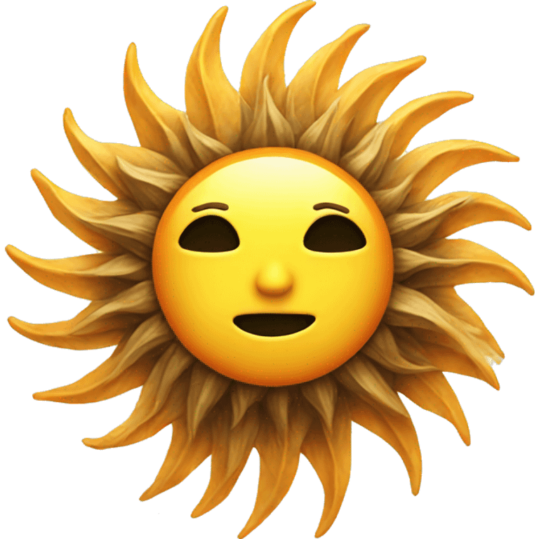 Realistic sun emoji