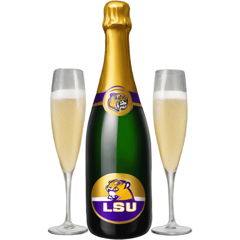 LSU champagne  emoji