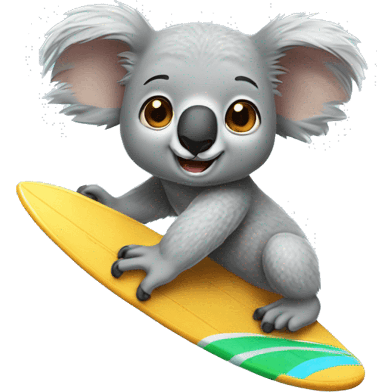 Koala surfing  emoji