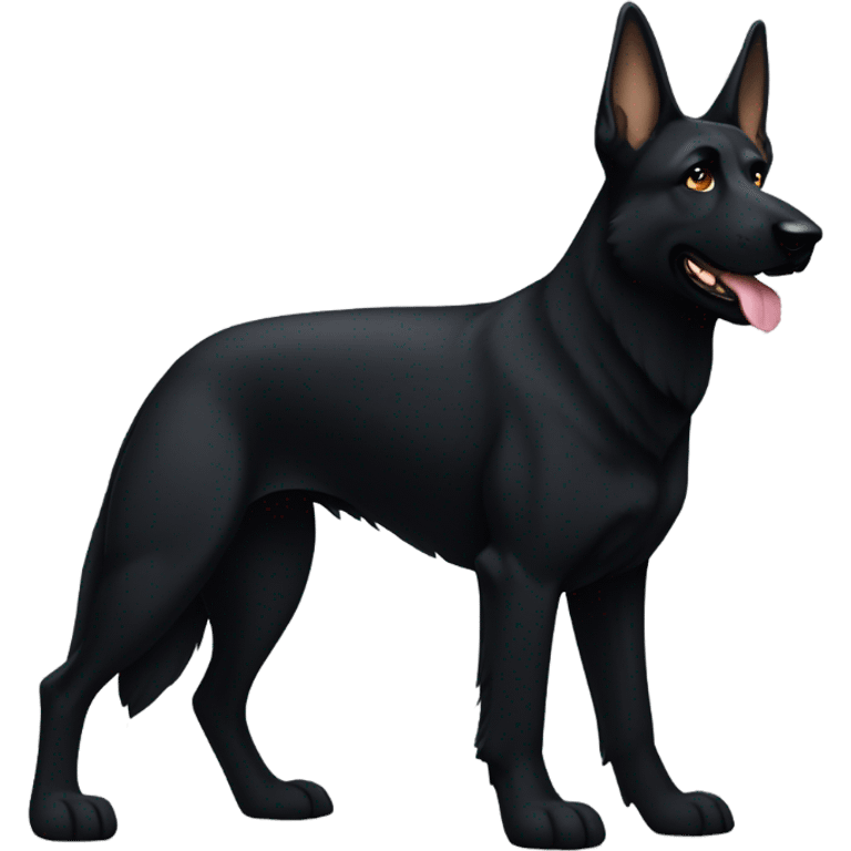 Black german shepherd  emoji