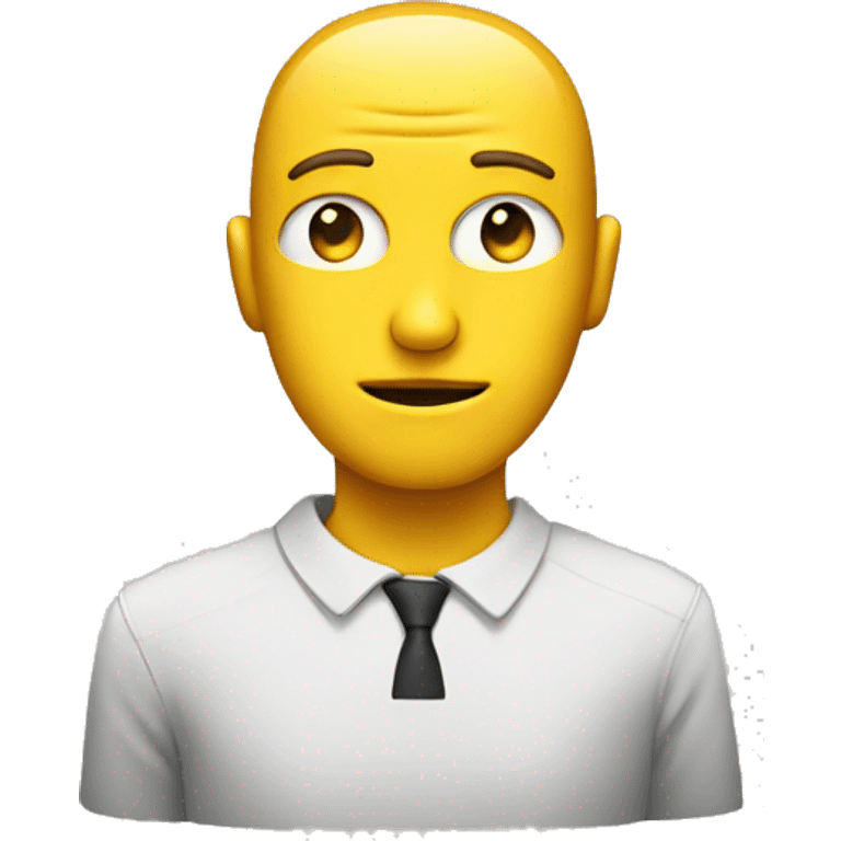 guy with a computer head emoji