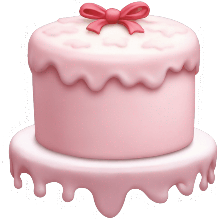 light pink Christmas cake emoji