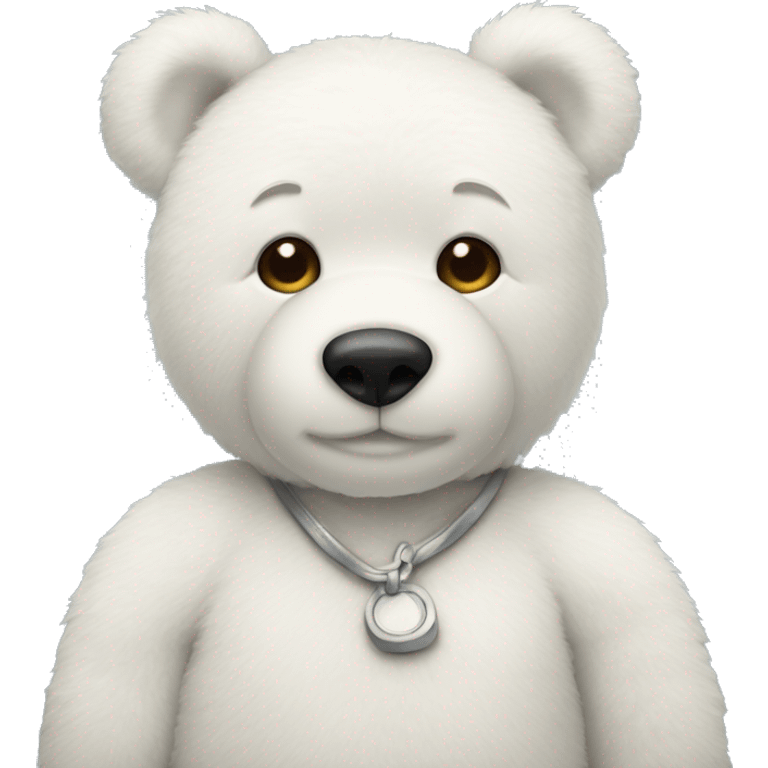 White teddy bear emoji