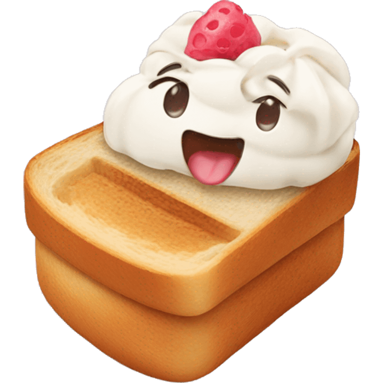 bread with icecream emoji