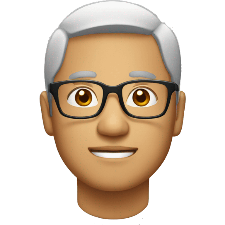 asian man with square-looking glasses emoji