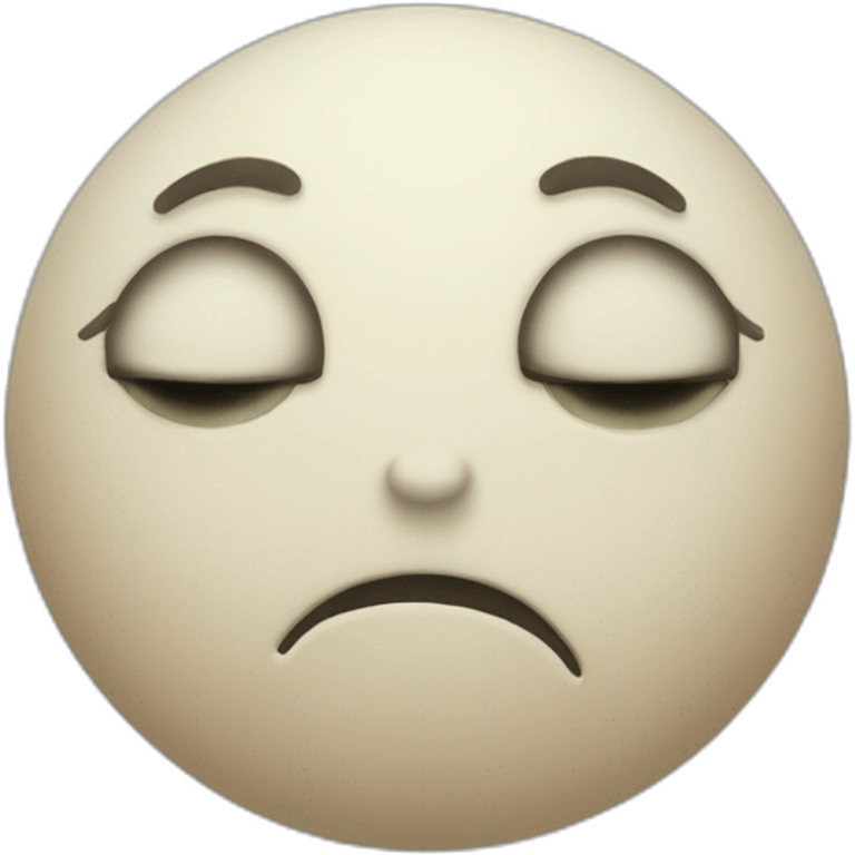 Sad moon face emoji