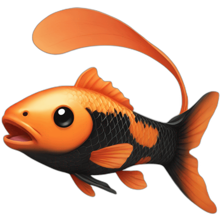 black koi emoji