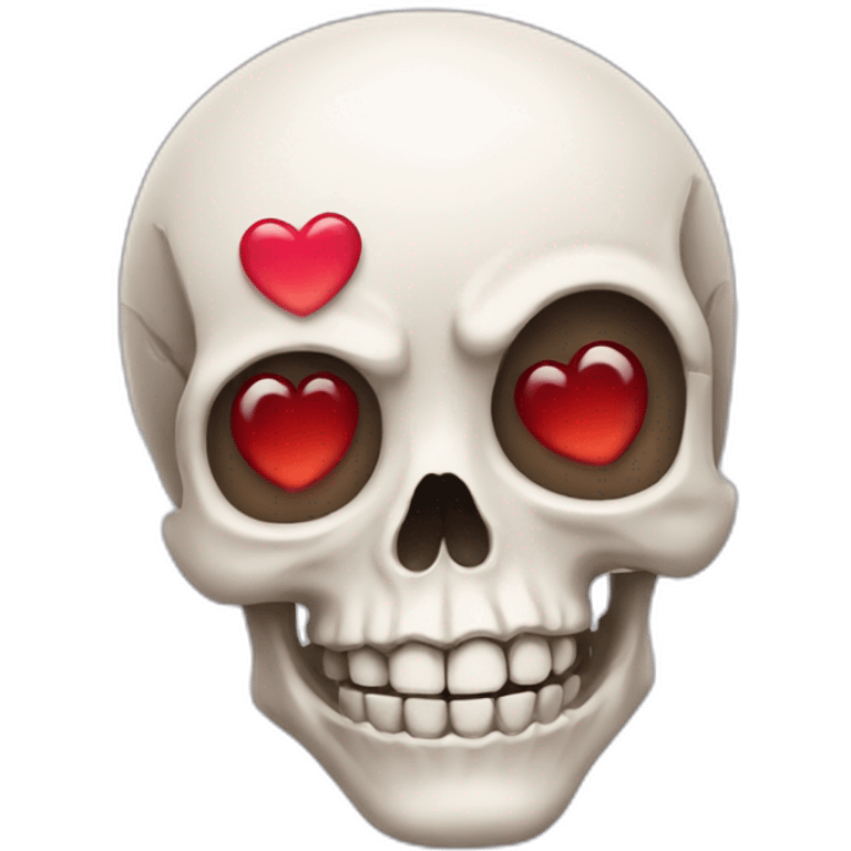 skull with heart eyes emoji