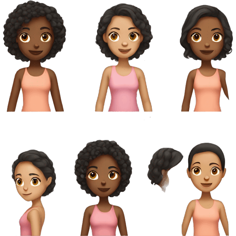 Mixed race girl  emoji