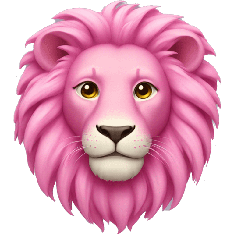 Pink lion emoji