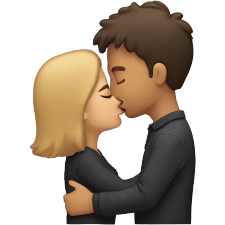 two people kissing emoji