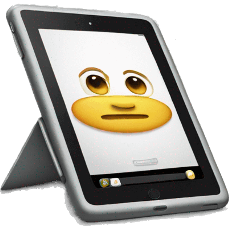 I pad phone emoji