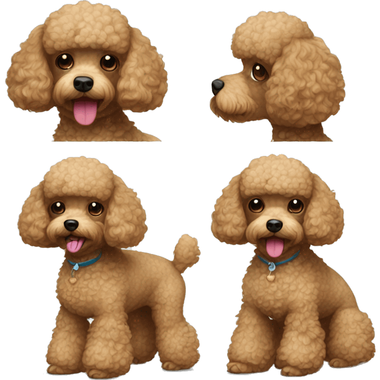 Toy poodle emoji