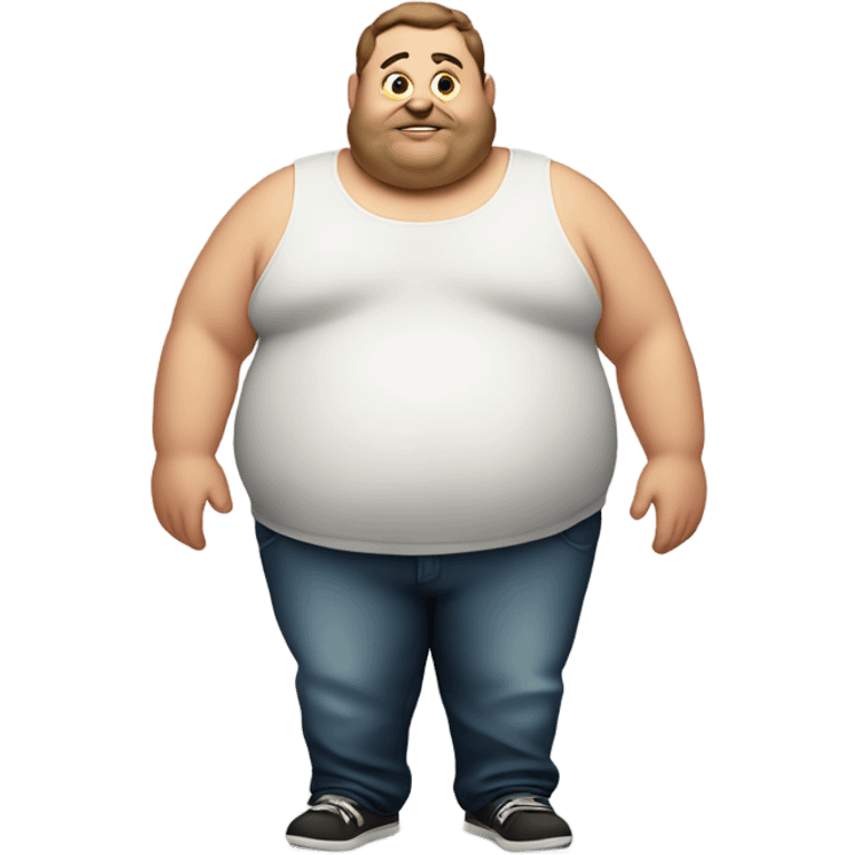 Fat guy emoji