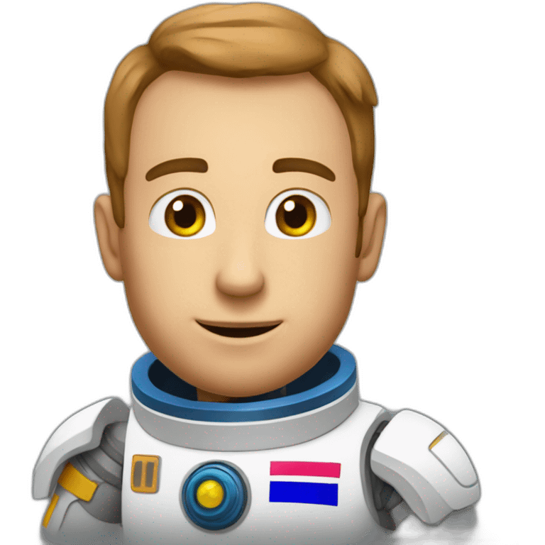 florian joyeux dans l'espace emoji