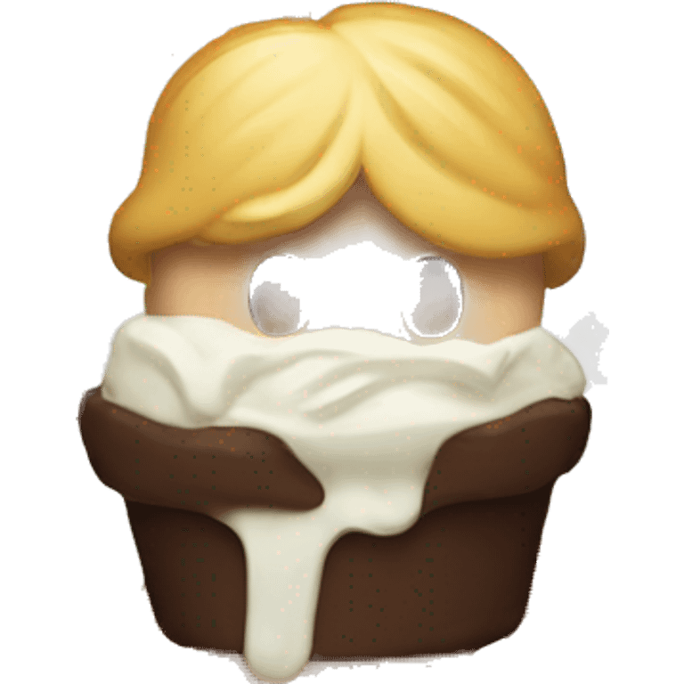 donald trump with an ice cream emoji