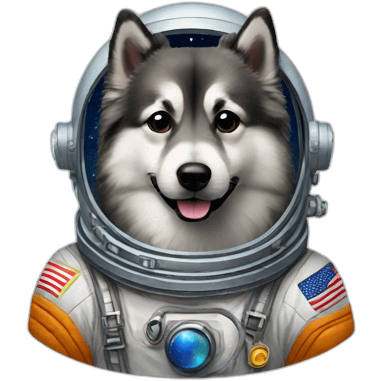 Keeshond astronaut emoji