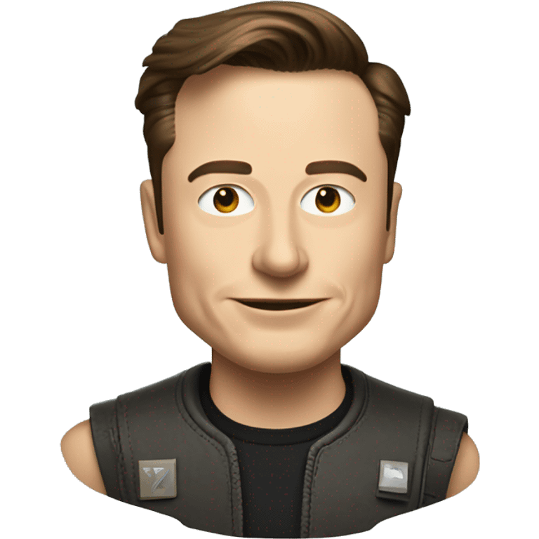 Elon Musk mit Schliefe  emoji