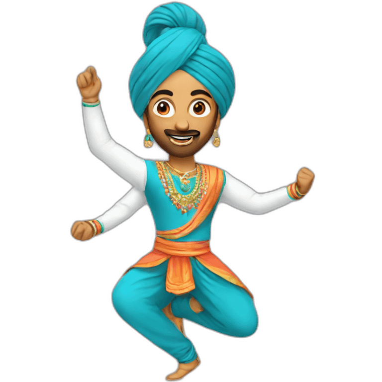 Indian bhangra dancer emoji